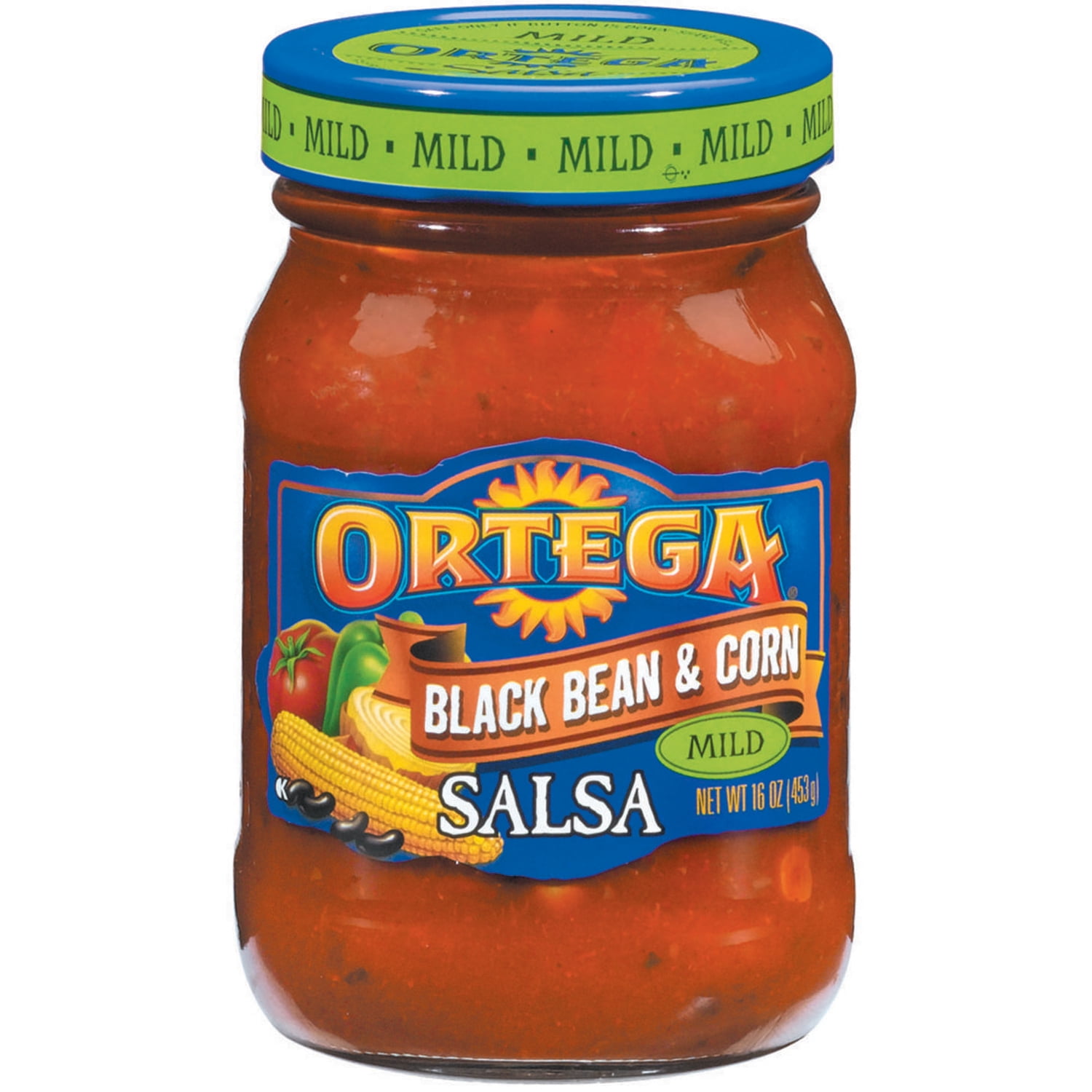 Ortega Salsa, Black Bean & Corn, 16 Oz