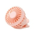 thumbnail image 2 of Ventilador personal con tapa de clip, 3 velocidades, pequeño, ligero, USB, portátil Rosa, 2 of 9