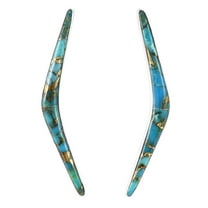 Matrix Turquoise Jewelry Earrings for Women Sterling Silver 925 | Turquoise Network | E1441-C84