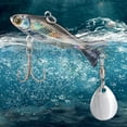 thumbnail image 2 of Metal Vib Fishing Lure Cebo Con Ganchos Agudos Artificial () Azul, 2 of 7