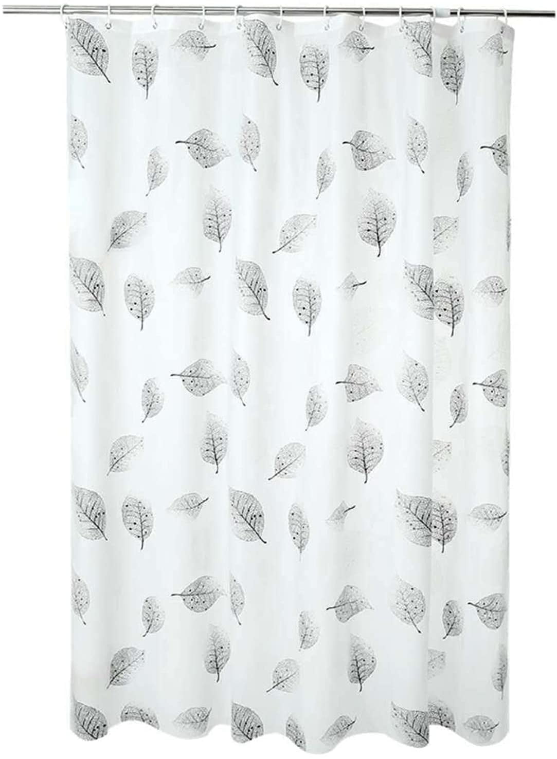 72X72'' Watercolor Ocean Wave Line Bathroom Anti-Bacterial Fabric Shower Curtain 