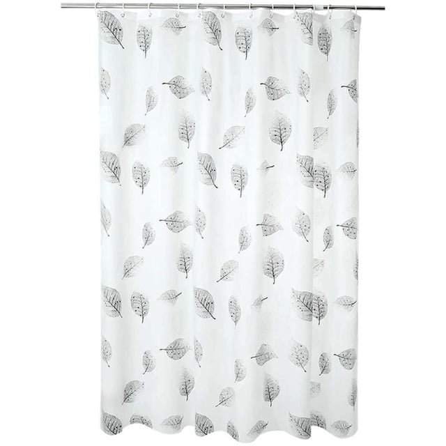 Rideau de Douche, Ensemble de Rideau de Douche Lavable, Rideaux de Douche en Peva pour Salle de Bain avec Crochets de Rideau de Douche pour Baignoire et Enceinte de Douche