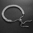 thumbnail image 4 of Pulsera Con Dos Filas De Diamantes Joyeria Mujer Regalos Xtellar plateado, 4 of 4