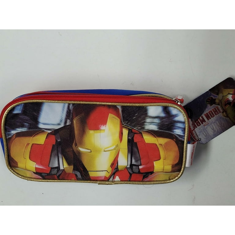 Marvel Iron Man 3 Pencil Pouch Back To School With 2 Zippered