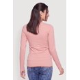 thumbnail image 4 of Women's Basic Long Sleeve Crew Neck T Shirt, 4 of 4
