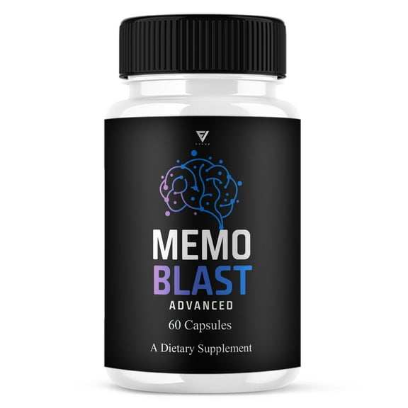 Memo Blast Premium Nootropic Supplement, MemoBlast Pills (60 Capsules)