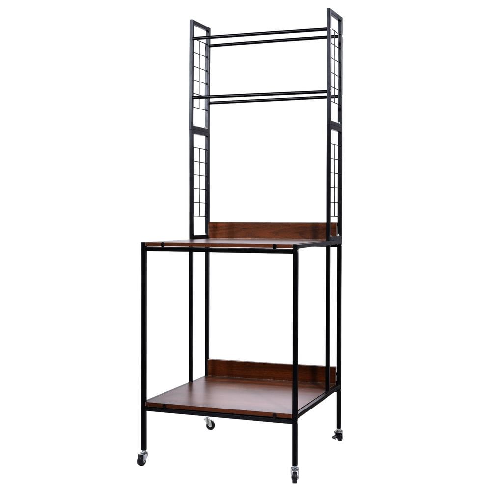 3D Printer Stand, Mobile Printer Stand with Wheels, Heavy Duty 3D Printer Table Stand with Filament Storage Rac for Garage Office Workshop, Printing Station