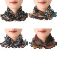 thumbnail image 2 of Neck Scarf Lightweight Soft Fake Pearl Pendant Circle Scarf Head Wrap Scarf, 2 of 10