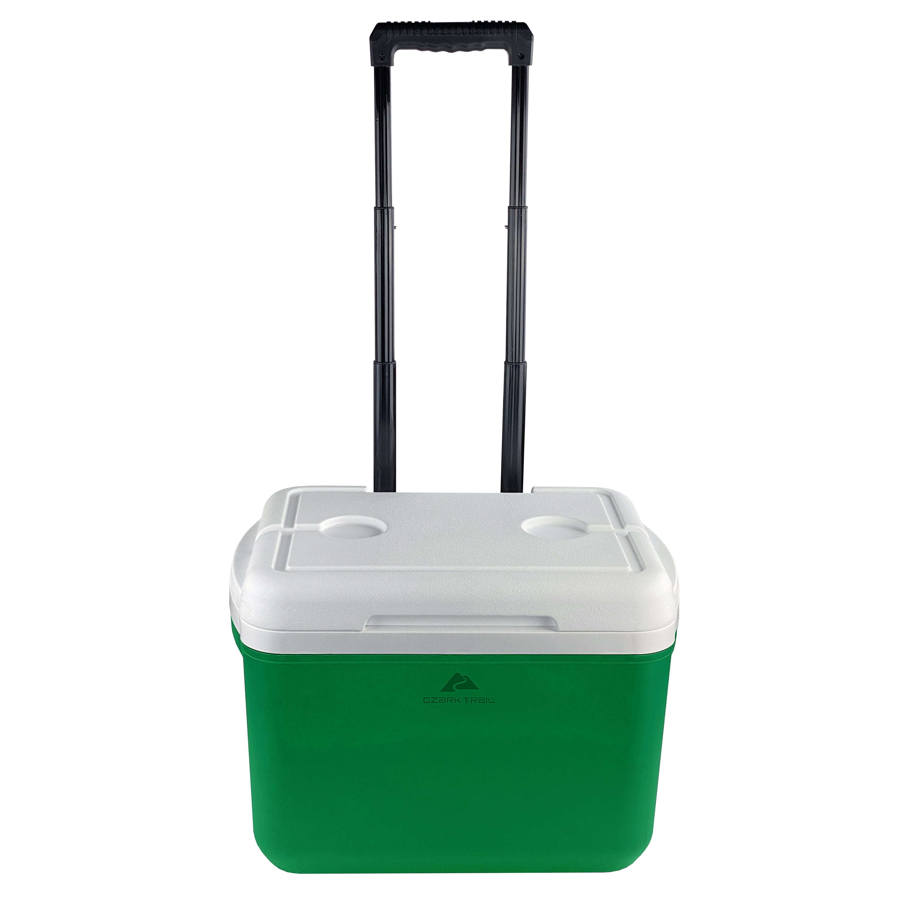 Ozark Trail 30 Quart Capacity Hard Side Wheeled Cooler, 42-Can, Bright Green