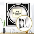 thumbnail image 3 of Designart "Bauhaus Circular Minimalism Black and White" Modern Geometric Square Mirror Wall Decor Modern - Large Black Square Bathroom Mirror - Square Printed Wall Mirror Art, 3 of 5