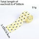 thumbnail image 1 of Cinta decorativa amarilla con diseño de abejas (6,4 cm x 500 cm) | Cinta tejida resistente para envolver flores, adornos colgantes, regalos, manualidades y decoración del hogar., 1 of 1