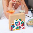 thumbnail image 3 of Yayeee Napkin Holder for Table Kitchen Paper Tissue Organization, Purple Triangles, 3 of 8