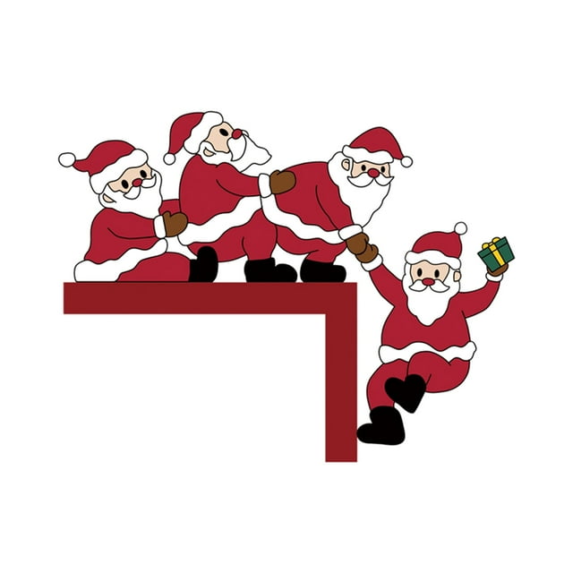 Christmas Door Corner Decoration Christmas Door Frame Decoration For Porch Garden Home Indoor Outdoor For Door Window For Christmas C Stained Glass Window Hangings Large Transparent String for Mini