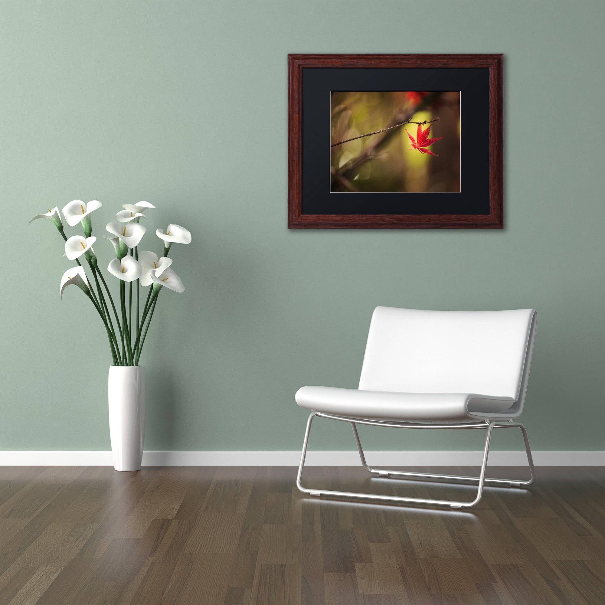 Trademark Fine Art "Don't Give Up" Canvas Art by Philippe Sainte-Laudy Black Matte, Wood Frame