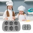 thumbnail image 4 of Staron 6-Cavity Silicone Baking Mold, Heart Shape Dessert Maker for Cakes Jellies and Chocolates, Flexible Non-Stick Kitchen Bakeware, 4 of 5