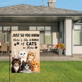 thumbnail image 3 of Just So You Know Theres Like A Bunch Of Cats In There Garden Flag For Home Outdoor Garden Yard Decor 12x18 Inch, 3 of 5