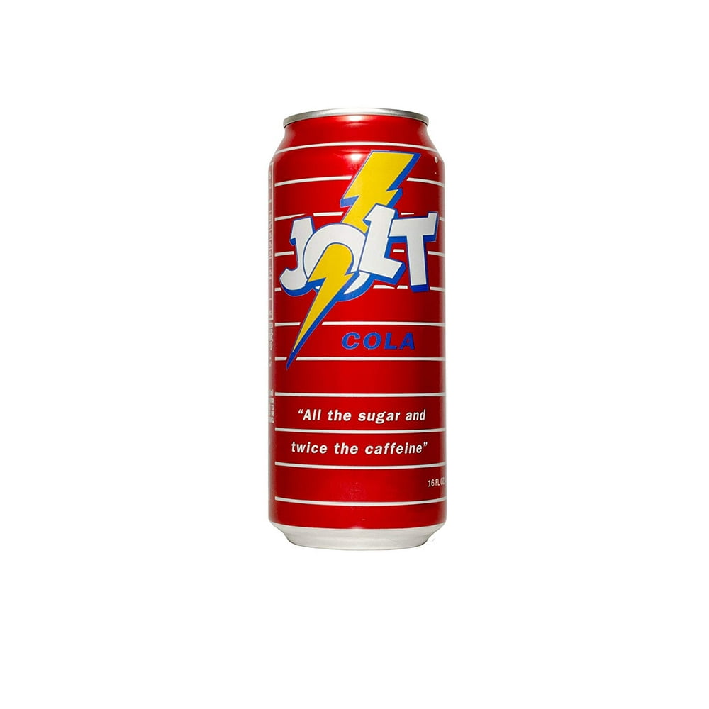 Jolt Cola Original Carbonated Energy Drink 16 oz Cans Pack of 24