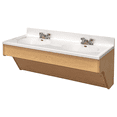thumbnail image 6 of Tot Mate Children's Double Vanity, Wall-Mounted, Preschool Furniture, Maple, 49"W x 21"D x 21 1/2"H, 6 of 6