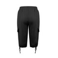 thumbnail image 3 of XuJwPNcy Shorts for Women Knee Length Drawstring Short Pants Athletic Travel Hiking Cargo Shorts with Pockets, 3 of 4