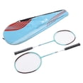thumbnail image 2 of Badminton Racquet Set, Turquoise Badminton Rackets Integrated Design  for Fitness, 2 of 7