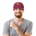 thumbnail image 6 of DALIX Otter Cap Animal Dad Hat Embroidered Nature Mom Baseball Cap in Maroon, 6 of 7