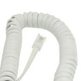 thumbnail image 4 of Unique Bargains 11' Long Coil Stretchy RJ9 4P4C Extension Telephone Cable White, 4 of 6