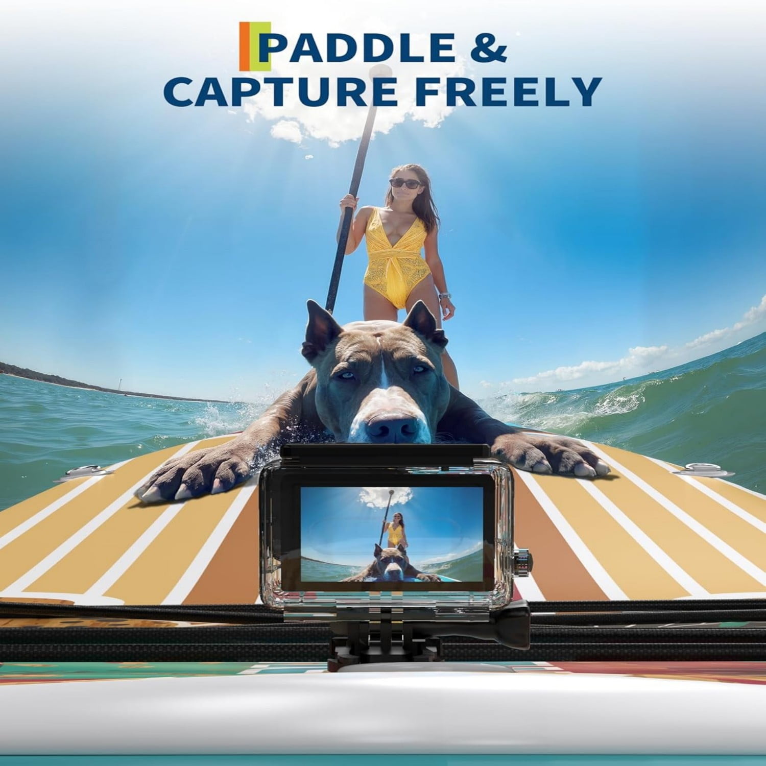 Inflatable Paddle Board, 10.6ft/11ft Inflatable Stand Up Paddle Board with Premium Accessories, Non-Slip EVA Deck, Ultra-Light Carry Bag, Pump, SUP Board for Adult