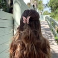 thumbnail image 6 of RUseeN 2.7" Matte Hair Clips for Women and Girls - Butterfly Claw Clips for Thick or Thin/Medium Fine Hair - Nonslip Jaw Clips (White, Purple, Blue, Pink), 6 of 7