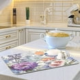 thumbnail image 6 of Floral Birds Dish Drying Mat, Absorbent Microfiber Pad Protector For Kitchen Counter Top Mat Dish Drainboard 16x18in Home Decor, 6 of 7