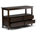 thumbnail image 3 of Simpli Home Warm Shaker Console Table in Tobacco Brown, 3 of 5
