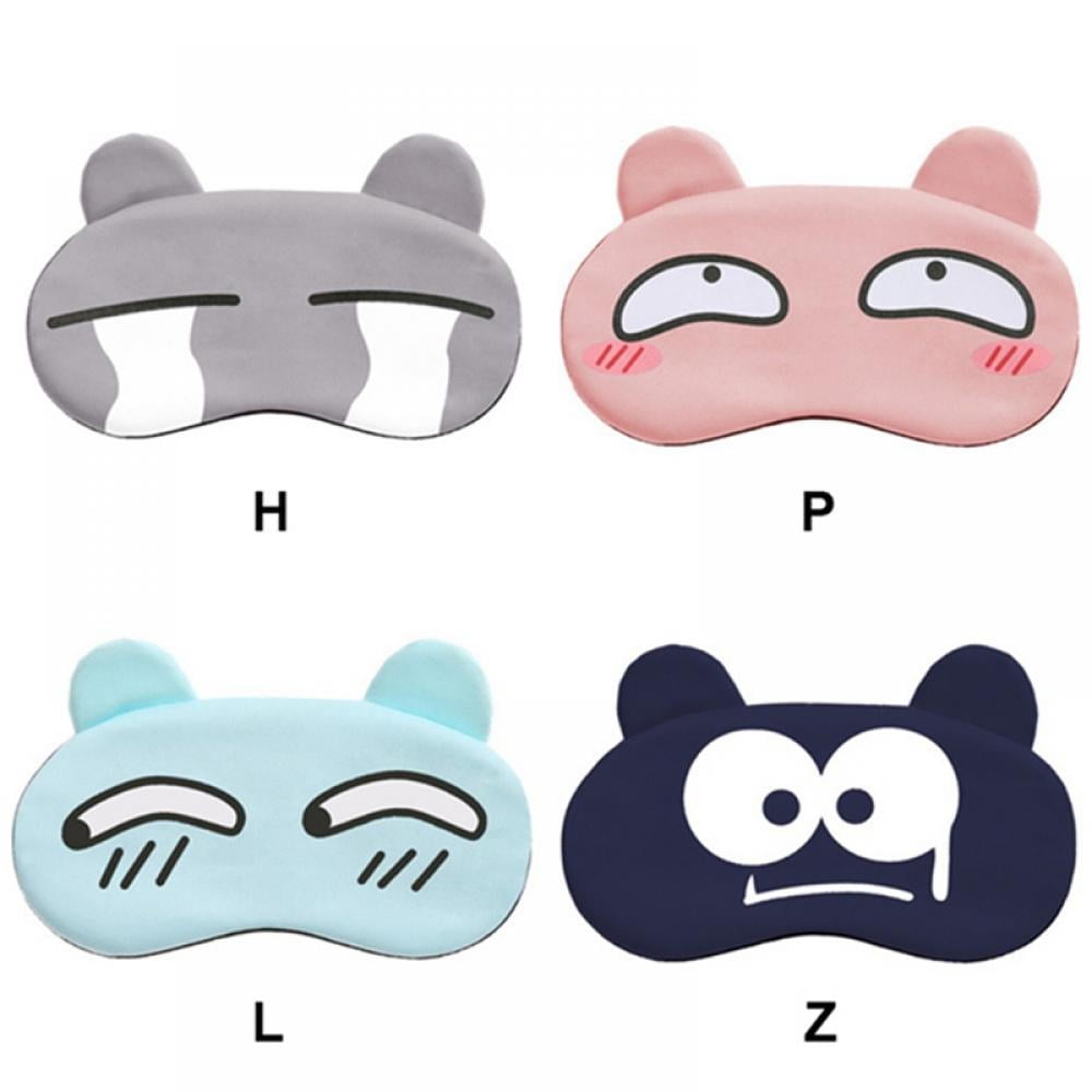 WELLDAY Sleep Mask Cute Cats Night Eye Shade Cover Soft Comfort Blindfold  Blockout Light Adjustable Strap