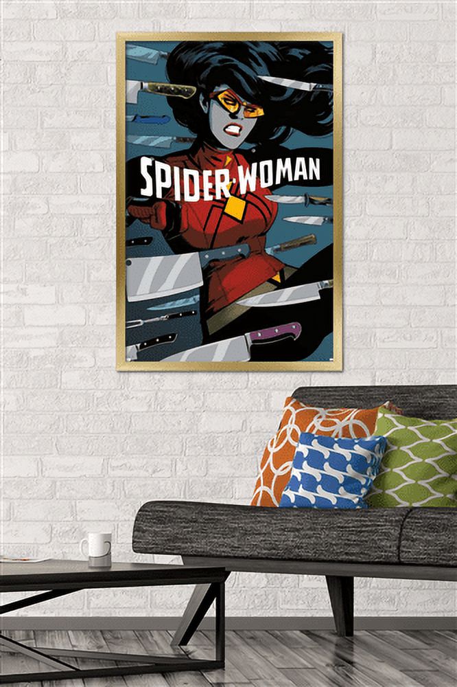 Marvel Comics - Spider Woman - Spider-Woman #6 Wall Poster, 22.375" x 34", Framed