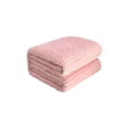 thumbnail image 2 of Couverture d'Hiver, Staron 2026 Couverture en Molleton Raschel Douce Épaisse à Double Couche, 180x200cm Jeté de Lit/sofa à Rayures en Polyester Lavable à la Machine Chaude et Douillette, Rose, 2 of 6