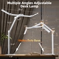 thumbnail image 3 of LED Desk Lamp for Home Office - 24W Architect Table Lamp with Long Swing Arm Corded Electric 1500LM Bright Dimmable Computer Table Light(White), 3 of 9
