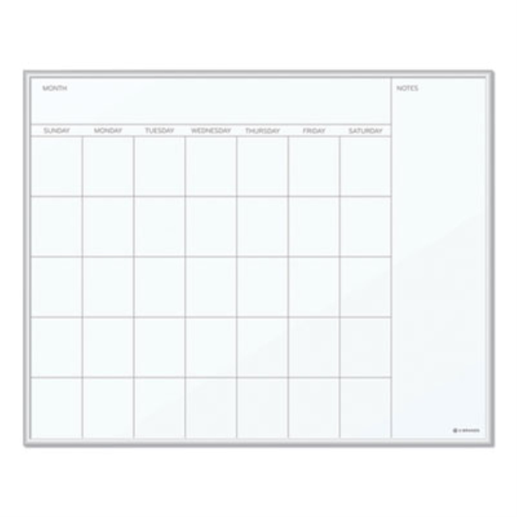 Oumilen Monthly Planner plus Memo Board Dry Erase Calendar Board