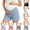 Blue, variant on Fancifize Maternity Women Boyshorts Casual Straight Leg Under The Bump Panties Pregnancy Pajama Shorts