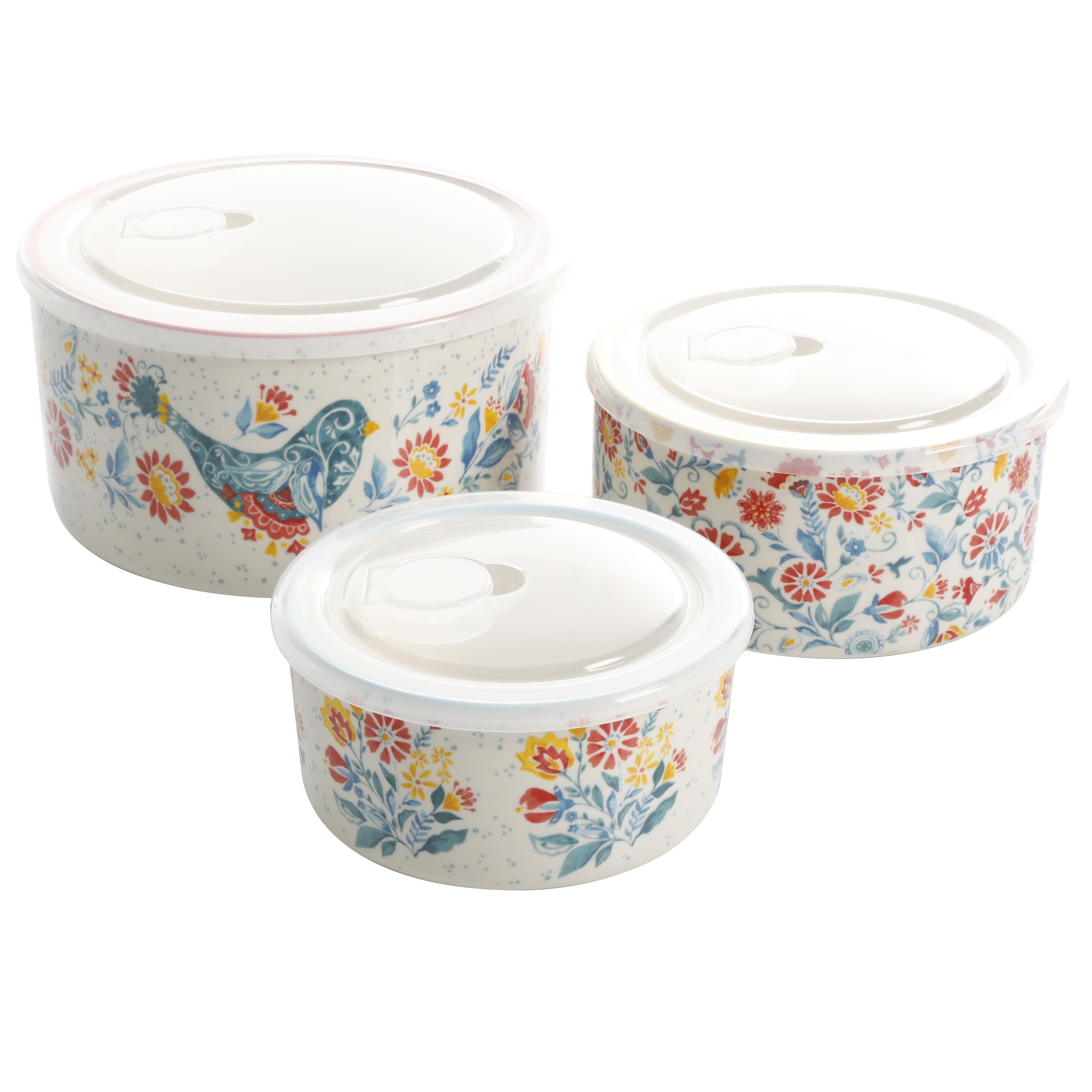 The Pioneer Woman Mazie 6Piece Round Ceramic Nesting Bowl Set