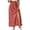 Red, variant on Maoxin Womens Skirts Women's Solid Color And Loose Fitting Round Neck Mid Sleeved Cool Dress ,Beige,L