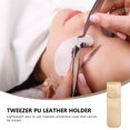 thumbnail image 3 of MasteelfCA 3PCS Stainless Steel PU Leather Case Eyelash Grafting Tweezer Protective Cover, 3 of 9