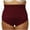 Wine, variant on yillto Womens Plus Size Panties High Waist Full Coverage Briefs Panty Ladies Breathable Underwear
