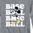 thumbnail image 3 of Mickey & Friends - Baseball Mickey - Toddler And Youth Long Sleeve Graphic T-Shirt, 3 of 5