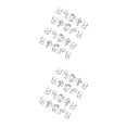 thumbnail image 1 of Guardurnaity Pegatinas de uñas con dibujo de líneas de animales de dibujos animados, calcomanías de punta de uñas completas falsas DIY, herramientas de Type1 NO1 Guardurnaity CBP041923, 1 of 5