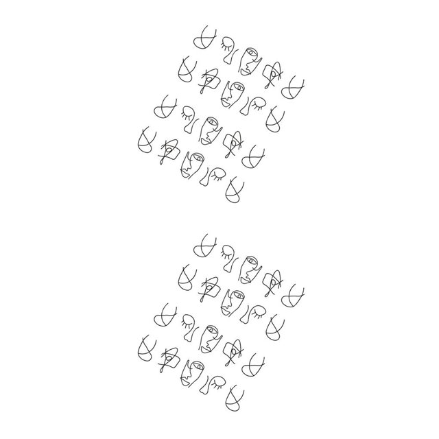 Guardurnaity Pegatinas de uñas con dibujo de líneas de animales de dibujos animados, calcomanías de punta de uñas completas falsas DIY, herramientas de Type1 NO1 Guardurnaity CBP041923
