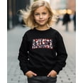 thumbnail image 2 of America Sweatshirt for Women, Teens & Girls Trendy Floral Patriotic Sweater Black Sweatshirt Youth Small, 2 of 5