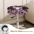thumbnail image 4 of ZIATUBLE Axolotl Round Stool Cover Cushion Cherry Blossom Stool Covers Chair Slipcovers 2 Pcs Dustproof Seat Cover for Vanity Chair Anti Slip Stool Covers Cushion 13-15 Inch, 4 of 6
