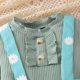 thumbnail image 5 of Odeerbi 6M-4Y Conjunto de Algodón Para Niñas Tops de Manga Larga de Punto Elástico Con Falda de Tirantes Con Estampado de Margaritas Conjunto de Dos Piezas Conjunto de Falda Floral, 5 of 7