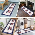 thumbnail image 5 of Independence Day 2'x6' Runner Rugs for Hallway Kitchen Bedside Non Slip, 4th of July Patriotic Star Blue Red Flag Entryway Rug Runners with Rubber Backing, Long Carpet Runner for Laundry Room, 5 of 8
