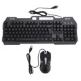 thumbnail image 2 of USB Wired Keyboard and Mouse Set, 1200DPI Fast Response RGB Light Wired Keyboard and Mouse Set  for Computer, 2 of 7