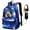 Blue, variant on Galaxy Backpack for School, Cat Luminous Backpack College Bookbag Laptop Backpack with USB Charging Port