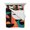 Multicolor, variant on Color Block King Size Down Alternative Comforter, Lightweight Comforter Quilt Bedding Set with Pillow Shams Orange Teal Black Contemporary Abstract All Seasons Bed Comforter Duvet Insert 96"x106"